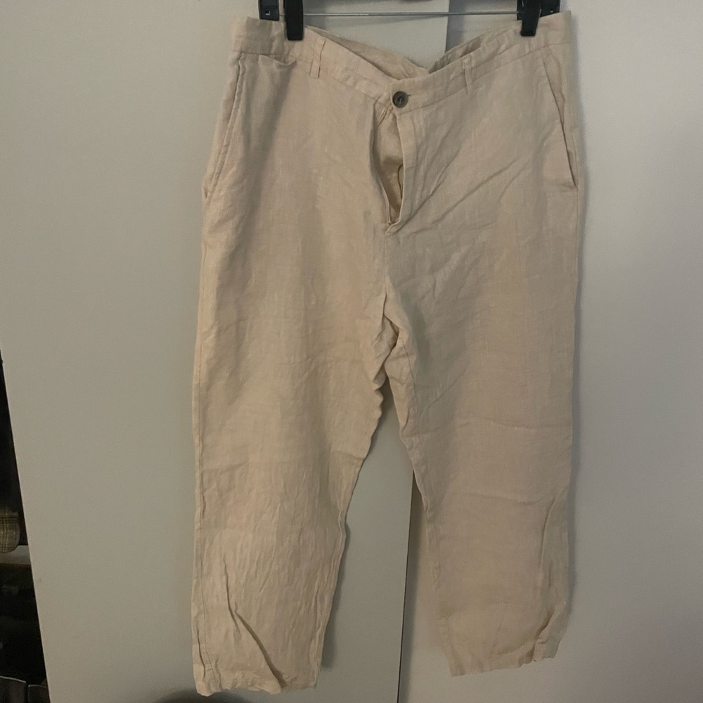 Tasso Elba Linen Pants 36 x 30